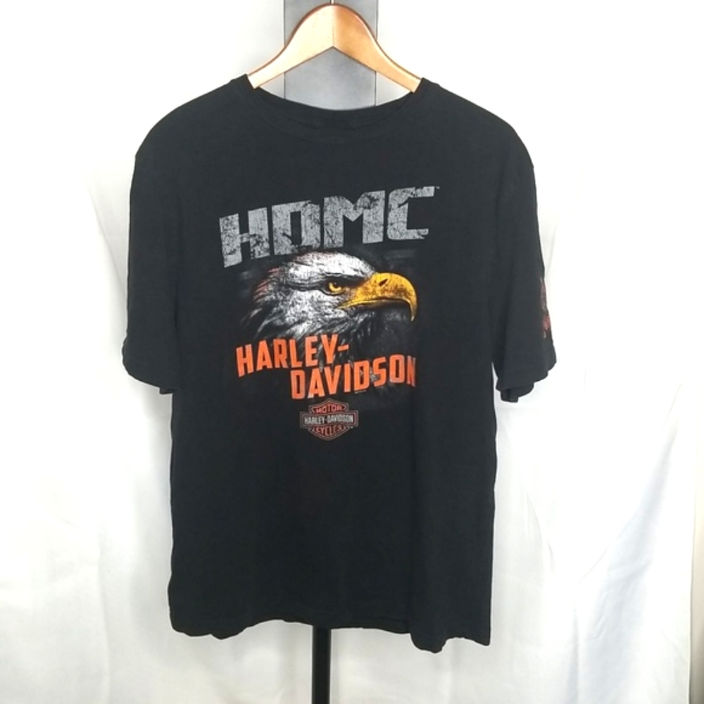 2019 Harley Davidson, Mano' War, Eagle Graphic T-Shirt -Size Large